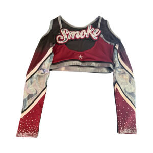 Rebel Athletic Brandon All-Star Cheerleading Uniform Crop Top with Rhinestones